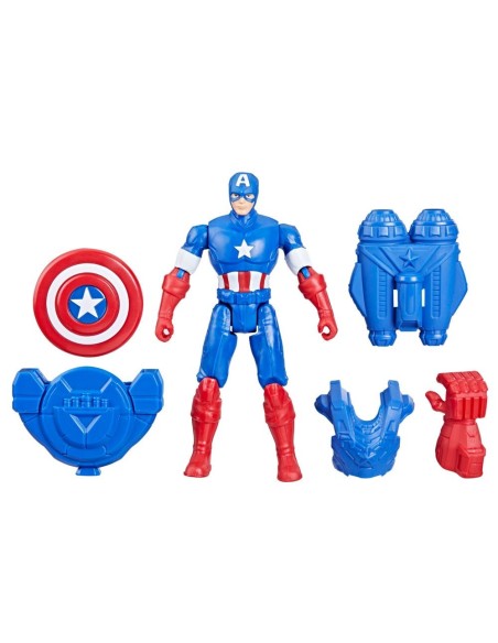 FIGURA DE ACCIÓN MARVEL AVENGERS EPIC HERO SERIES CAPITÁN AMÉRICA CON EQUIPAMIENTO DE BATALLA