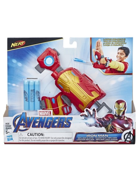 LANZADOR MARVEL AVENGERS NERF REPULSOR IRON MAN