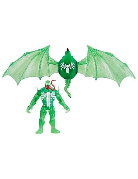 SET SPIDERMAN EPIC HERO SERIES WEB SPLASHERS HIDROATAQUE AÉREO DE SIMBIONTE VERDE
