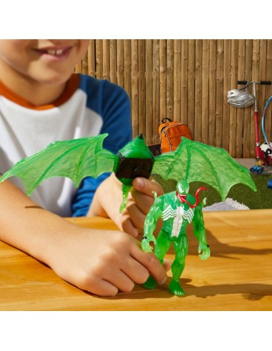 SET SPIDERMAN EPIC HERO SERIES WEB SPLASHERS HIDROATAQUE AÉREO DE SIMBIONTE VERDE