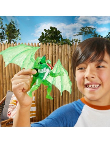 SET SPIDERMAN EPIC HERO SERIES WEB SPLASHERS HIDROATAQUE AÉREO DE SIMBIONTE VERDE