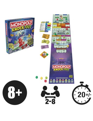 JUEGO DE MESA MONOPOLY KNOCKOUT