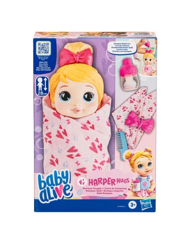 MUÑECA BABY ALIVE BURBUJAS RELAJANTES HARPER HUGS CABELLO RUBIO