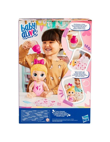 MUÑECA BABY ALIVE BURBUJAS RELAJANTES HARPER HUGS CABELLO RUBIO