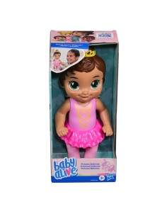 MUÑECA BABY ALIVE PRINCESA BAILARINA CABELLO CASTAÑO 2