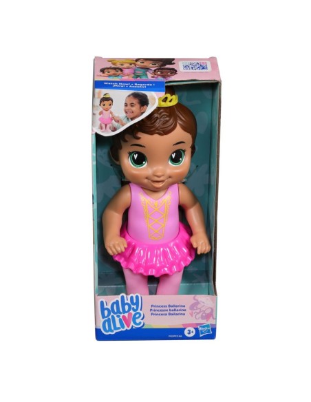 MUÑECA BABY ALIVE PRINCESA BAILARINA CABELLO CASTAÑO