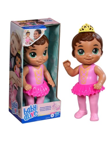 MUÑECA BABY ALIVE PRINCESA BAILARINA CABELLO CASTAÑO