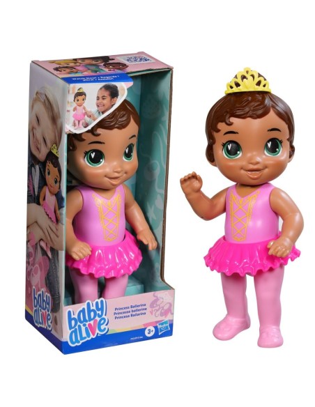 MUÑECA BABY ALIVE PRINCESA BAILARINA CABELLO CASTAÑO