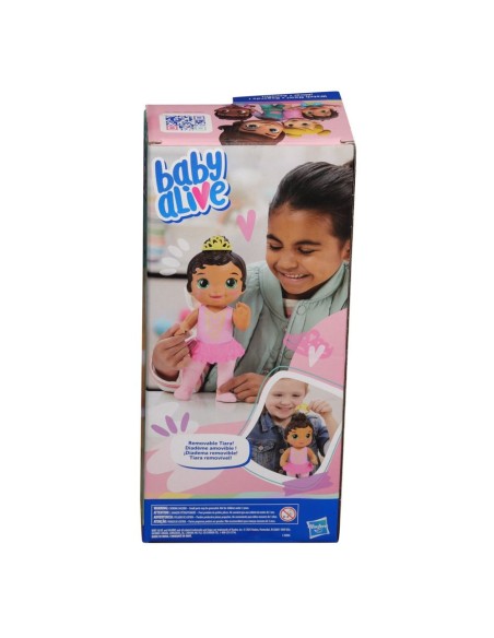 MUÑECA BABY ALIVE PRINCESA BAILARINA CABELLO CASTAÑO