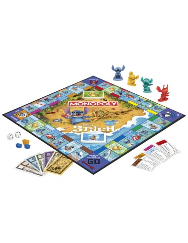 JUEGO DE MESA MONOPOLY DISNEY STITCH