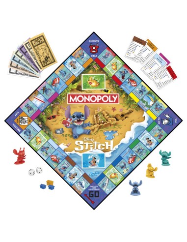 JUEGO DE MESA MONOPOLY DISNEY STITCH