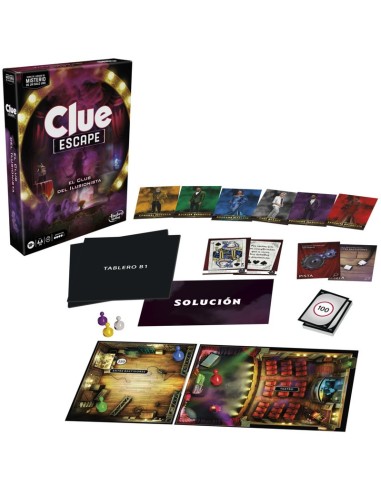 JUEGO DE MESA HASBRO GAMING CLUE ESCAPE EL CLUB DEL ILUSIONISTA