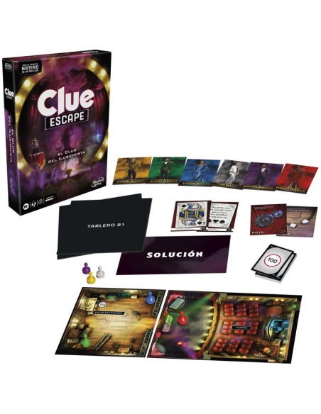JUEGO DE MESA HASBRO GAMING CLUE ESCAPE EL CLUB DEL ILUSIONISTA