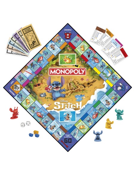 JUEGO DE MESA MONOPOLY DISNEY STITCH