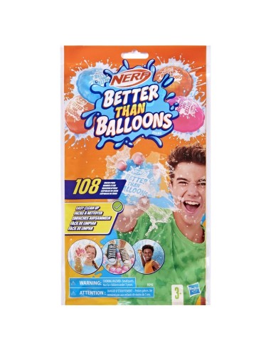 CÁPSULAS DE AGUA SUPER SOAKER BETTER THAN BALLOONS 108 UNIDADES