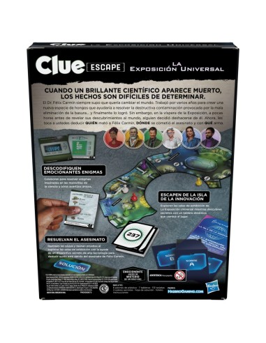 JUEGO DE MESA HASBRO GAMING CLUE ESCAPE LA EXPOSICIÓN UNIVERSAL