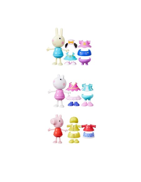 FIGURA PEPPA PIG Y SUS AMIGOS CON ESTILOS DIVERTIDOS