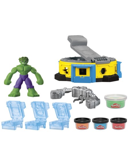 MASAS PLAY DOH MARVEL HULK APLASTA Y MOLDEA