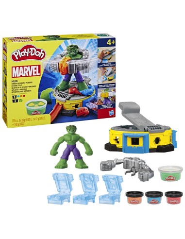 MASAS PLAY DOH MARVEL HULK APLASTA Y MOLDEA