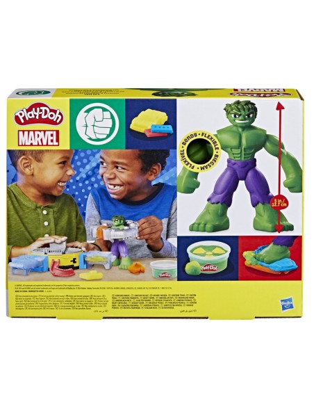 MASAS PLAY DOH MARVEL HULK APLASTA Y MOLDEA