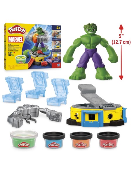 MASAS PLAY DOH MARVEL HULK APLASTA Y MOLDEA