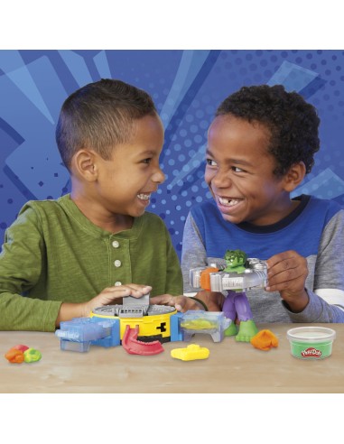 MASAS PLAY DOH MARVEL HULK APLASTA Y MOLDEA