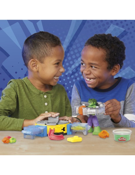 MASAS PLAY DOH MARVEL HULK APLASTA Y MOLDEA