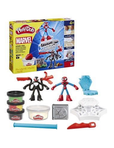 MASAS PLAY DOH MARVEL SPIDER-MAN LANZA Y ATRAPA