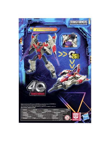 FIGURA DE ACCIÓN TRANSFORMERS LEGACY UNITED VOYAGER CYBERTRON UNIVERSE STARSCREAM