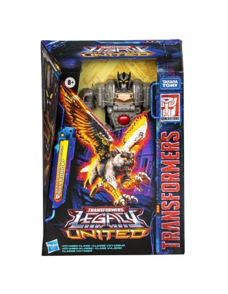 FIGURA DE ACCIÓN TRANSFORMERS LEGACY UNITED VOYAGER BEAST WARS UNIVERSE SILVERBOLT