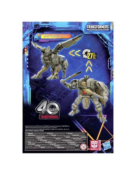 FIGURA DE ACCIÓN TRANSFORMERS LEGACY UNITED VOYAGER BEAST WARS UNIVERSE SILVERBOLT