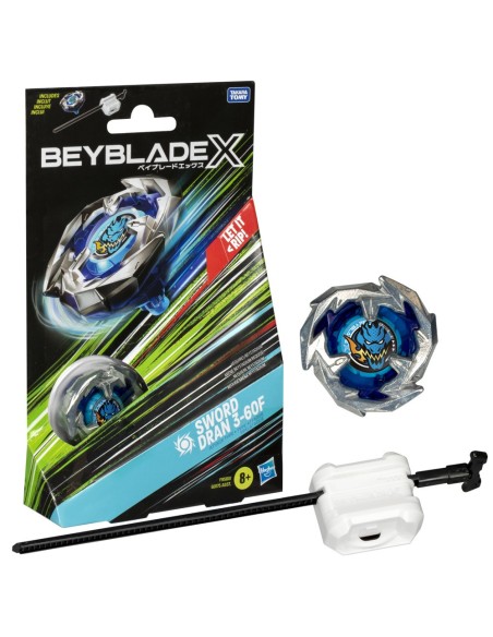 TROMPO BEYBLADE X KIT INICIAL SWORD DRAN 3-60F
