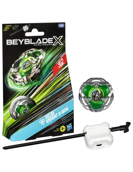 TROMPO BEYBLADE X KIT INICIAL HELM KNIGHT 3-80N