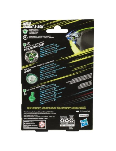 TROMPO BEYBLADE X KIT INICIAL HELM KNIGHT 3-80N