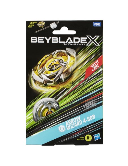 TROMPO BEYBLADE X KIT INICIAL ARROW WIZARD 4-80B