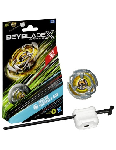 TROMPO BEYBLADE X KIT INICIAL ARROW WIZARD 4-80B