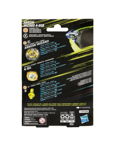 TROMPO BEYBLADE X KIT INICIAL ARROW WIZARD 4-80B