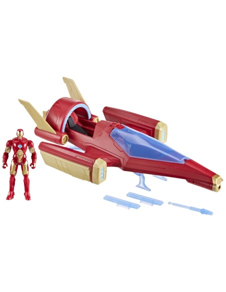FIGURA DE ACCIÓN MARVEL AVENGERS EPIC HERO SERIES IRON MAN JET DE COMBATE