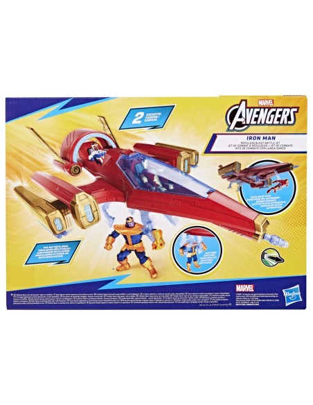 FIGURA DE ACCIÓN MARVEL AVENGERS EPIC HERO SERIES IRON MAN JET DE COMBATE