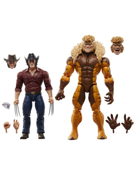 FIGURA DE ACCIÓN MARVEL LEGENDS SERIES LOGAN VS. DIENTES DE SABLE