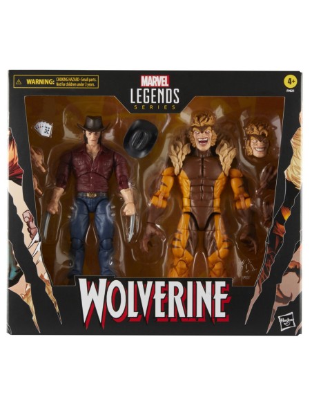 FIGURA DE ACCIÓN MARVEL LEGENDS SERIES LOGAN VS. DIENTES DE SABLE