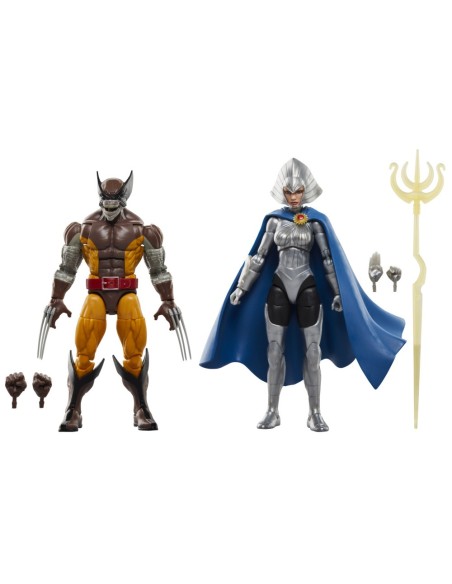 FIGURA DE ACCIÓN MARVEL LEGENDS SERIES WOLVERINE Y LILANDRA NERAMANI