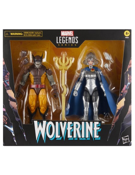 FIGURA DE ACCIÓN MARVEL LEGENDS SERIES WOLVERINE Y LILANDRA NERAMANI