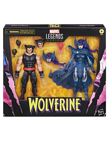 FIGURA DE ACCIÓN MARVEL LEGENDS SERIES WOLVERINE Y PSYLOCKE