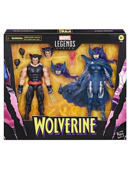 FIGURA DE ACCIÓN MARVEL LEGENDS SERIES WOLVERINE Y PSYLOCKE
