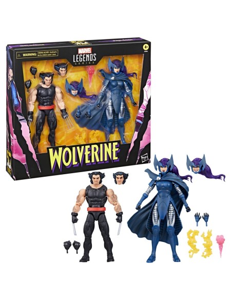 FIGURA DE ACCIÓN MARVEL LEGENDS SERIES WOLVERINE Y PSYLOCKE