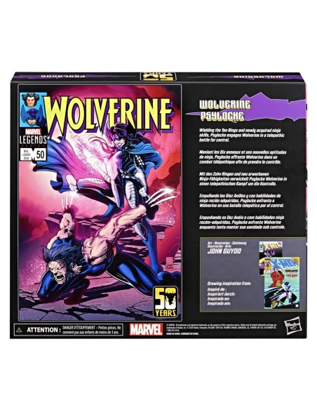 FIGURA DE ACCIÓN MARVEL LEGENDS SERIES WOLVERINE Y PSYLOCKE