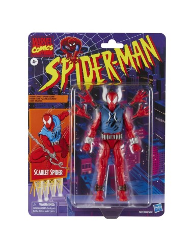 FIGURA DE ACCIÓN SPIDERMAN LEGENDS SERIES ARAÑA ESCARLATA