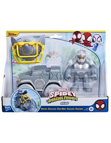 FIGURA DE ACCIÓN SPIDEY & HIS AMAZING FRIENDS RHINO DEMOLEDOR