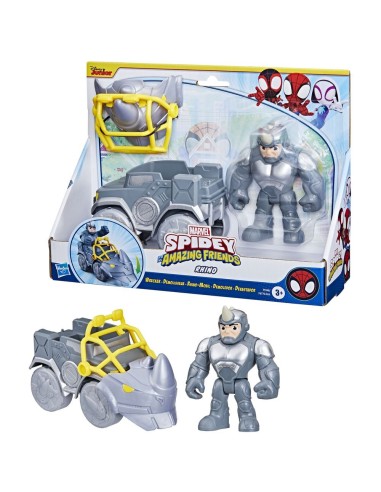 FIGURA DE ACCIÓN SPIDEY & HIS AMAZING FRIENDS RHINO DEMOLEDOR